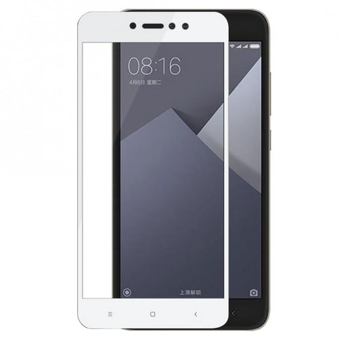Защитное стекло для XIAOMI Redmi Note 5A Full Glue (0.3 мм, 2.5D, белое)