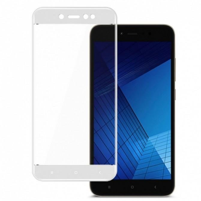 Защитное стекло для XIAOMI Redmi Note 5A Full Glue (0.3 мм, 2.5D, белое)-1