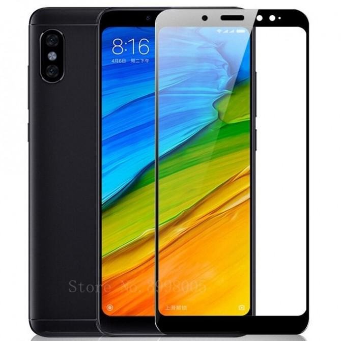 Защитное стекло для XIAOMI Mi6x/Mi A2 Full Glue (0.3 мм, 2.5D, чёрное)