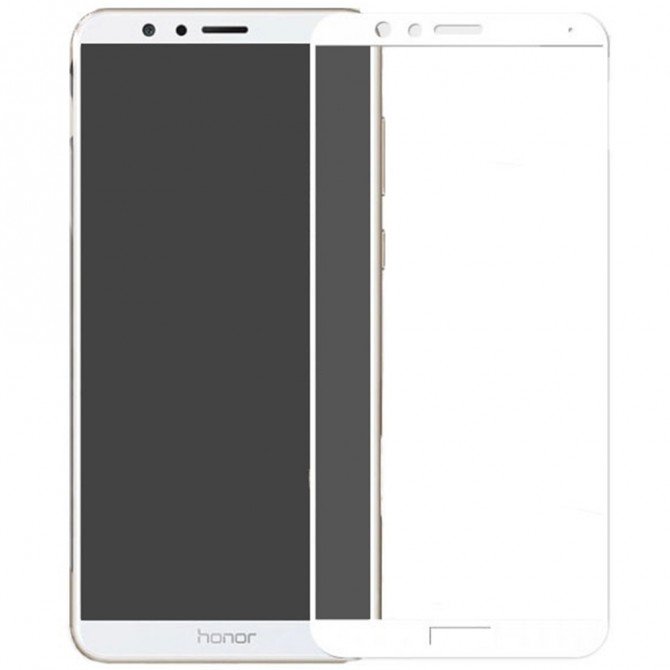 Защитное стекло для HUAWEI Honor 7X (0.3 мм, 2.5D, с белым Silk Screen покрытием)