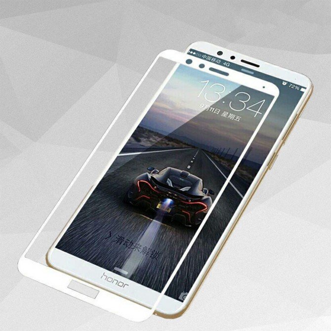 Защитное стекло для HUAWEI Honor 7X (0.3 мм, 2.5D, с белым Silk Screen покрытием)-1