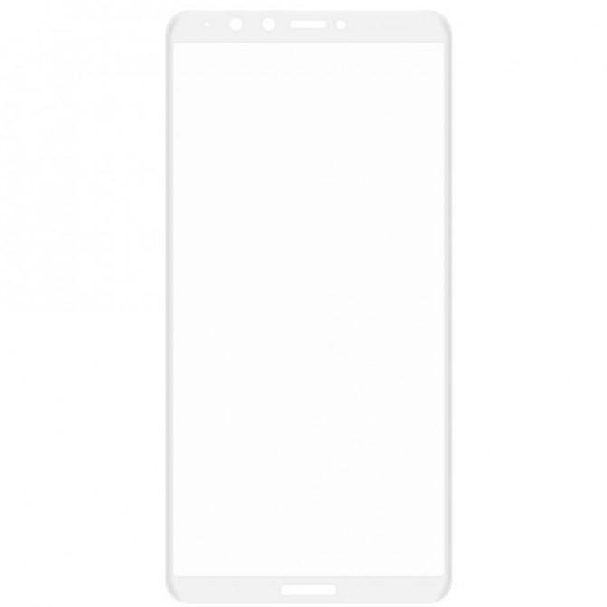 Захисне скло для HUAWEI Y9 2018 (0.3 мм, 2.5D, з білим Silk Screen покриттям)-1