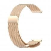 Ремінець універсальний 20mm Milanese Loop Beige Gold