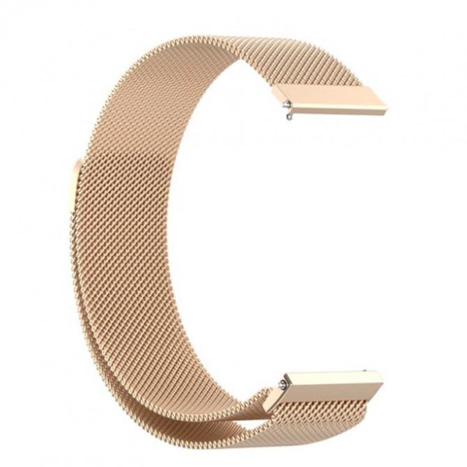 Ремінець універсальний 20mm Milanese Loop Beige Gold-1