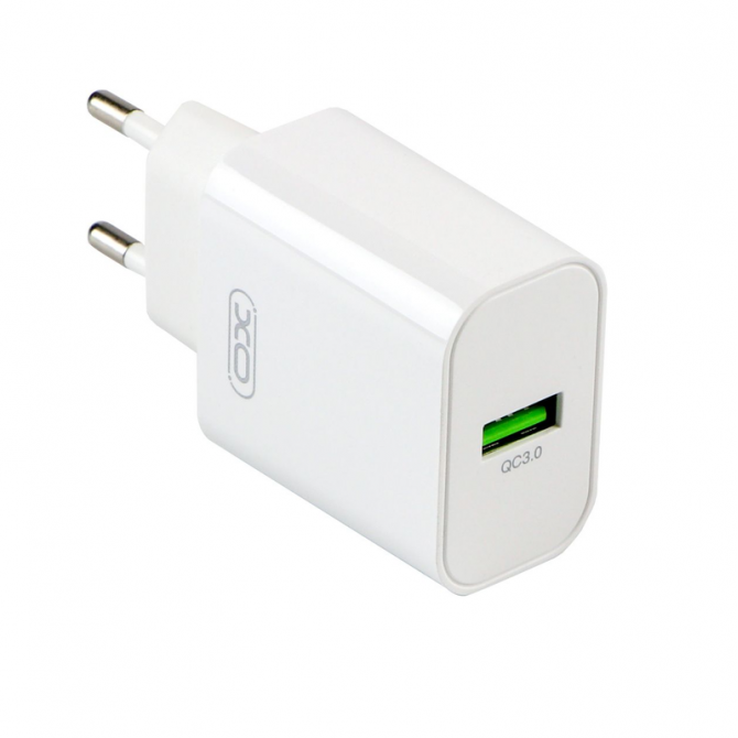 Сетевое зарядное устройство XO L103 QC3.0 18W White + MicroUSB cable
