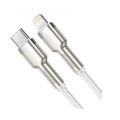 Кабель Baseus Cafule Type-C to Lightning PD 20W (CATLJK-B02) White 2m