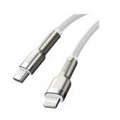 Кабель Baseus Cafule Type-C to Lightning PD 20W (CATLJK-B02) White 2m