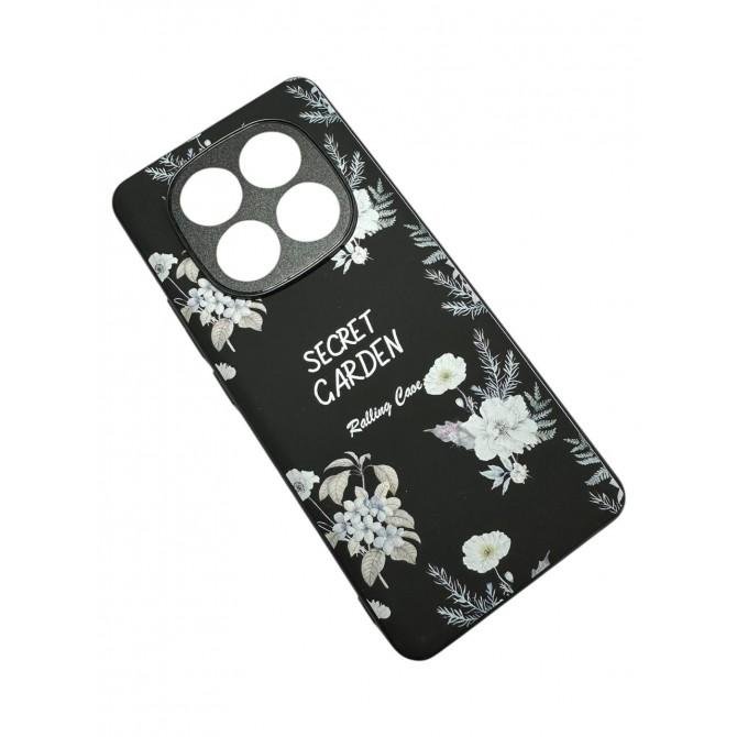 Чехол TPU+PC Soft Secret Garden для Xiaomi Redmi Note 14 Pro 5G Black-1