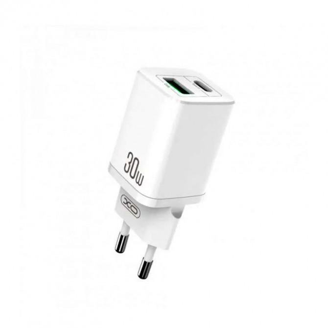 Мережевий зарядний пристрій XO HN238A QC3.0 30W/1 USB + 1 USB-C White