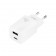 Мережевий зарядний пристрій XO HN238A QC3.0 30W/1 USB + 1 USB-C White