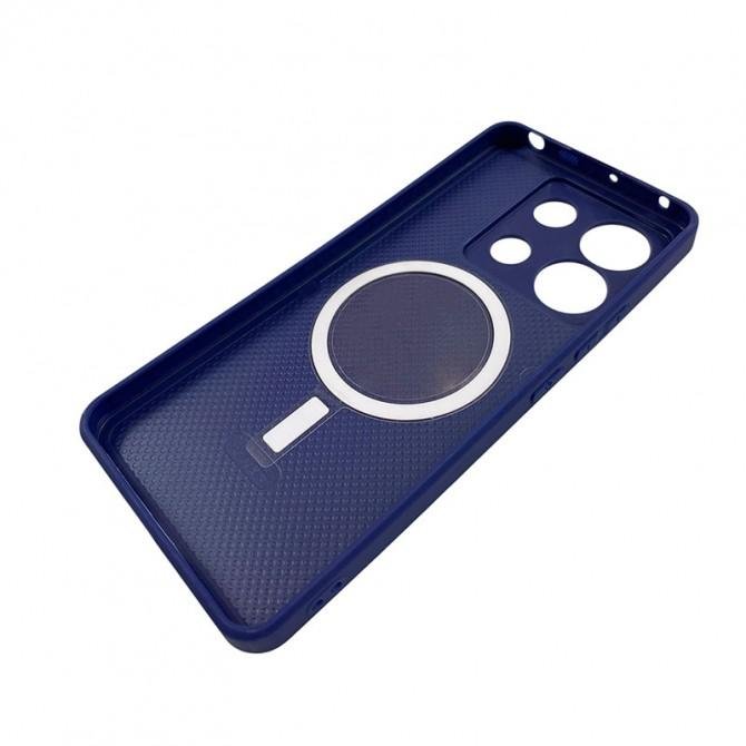 TPU+PC чохол Secret Flower для Xiaomi Poco X6/ Note 13 Pro 5G Navy Blue-1