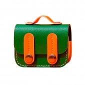 Чохол U-Like Leather Briefcase For Airpods 4 Green/Orange