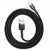 USB кабель Baseus Cafule Lightning (CALKLF-C) Black/Grey 2m