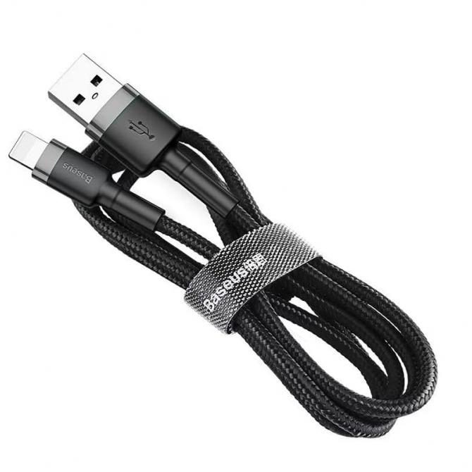 USB кабель Baseus Cafule Lightning (CALKLF-C) Black/Grey 2m-2