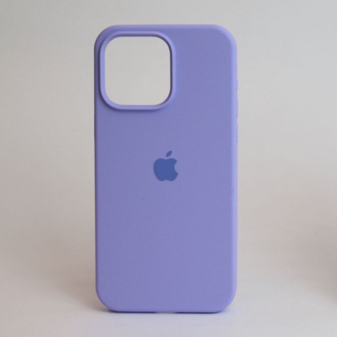Оригінальний силіконовий чохол для iPhone 15 Pro Elegant Purple FULL