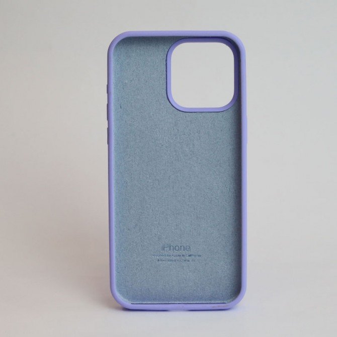 Оригінальний силіконовий чохол для iPhone 15 Pro Elegant Purple FULL-1