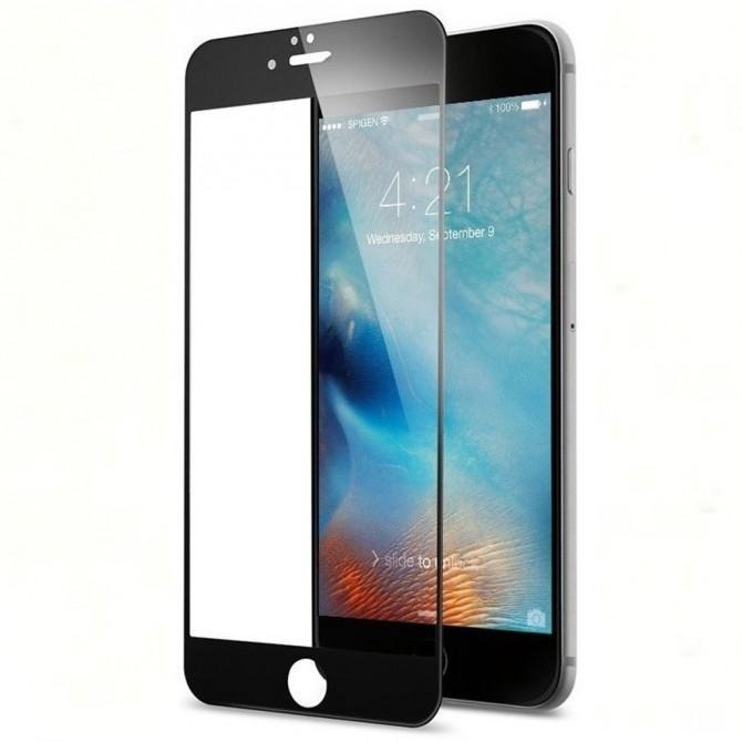 Защитное стекло для APPLE iPhone 6 (0.2 мм, 5D чёрное)-2