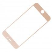 Защитное стекло для APPLE iPhone 6/6S карбоновое золотистое (0.3 мм, 2.5D) комплект 2 шт.
