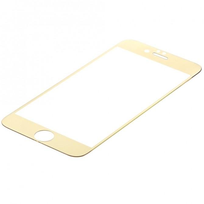 Защитное стекло для APPLE iPhone 7/8 Plus (0.3 мм, 4D/5D золотистое)-1