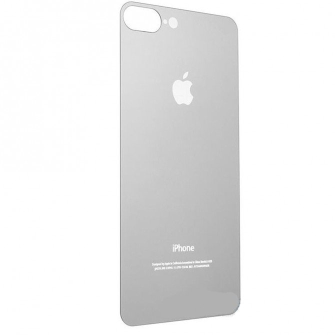Защитное стекло для APPLE iPhone 7/8 Plus серебристое (0.3 мм, 2.5D) комплект 2 шт.-1