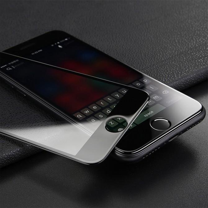 Защитное стекло для APPLE iPhone 7/8 чёрное (0.3 мм, 2.5D) комплект 2 шт.-4