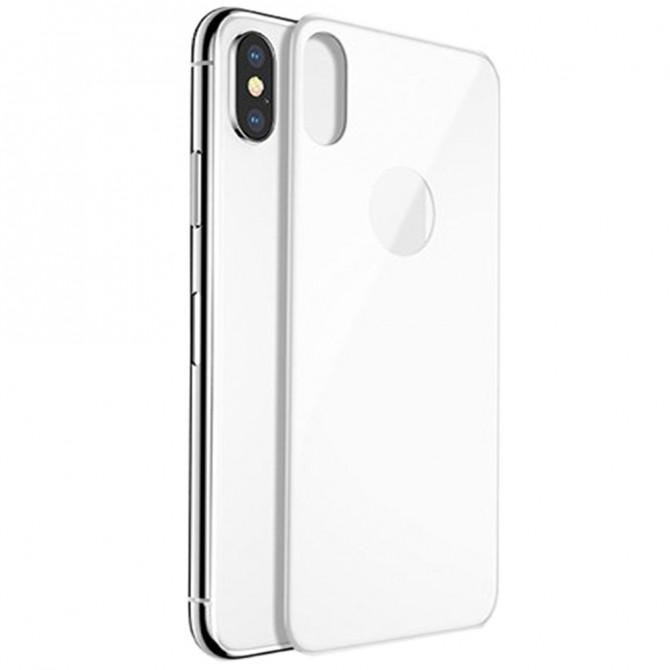 Защитное стекло для APPLE iPhone X/Xs/11 Pro (0.3 мм, 4D белое) на заднюю сторону-1