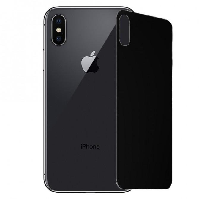 Защитное стекло для APPLE iPhone X/Xs/11 Pro (0.3 мм, 4D чёрное) на заднюю сторону