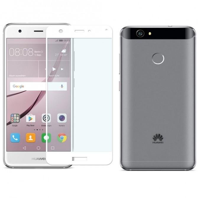 Защитное стекло для HUAWEI Nova (0.3 мм, 2.5D, с белым Silk Screen покрытием)