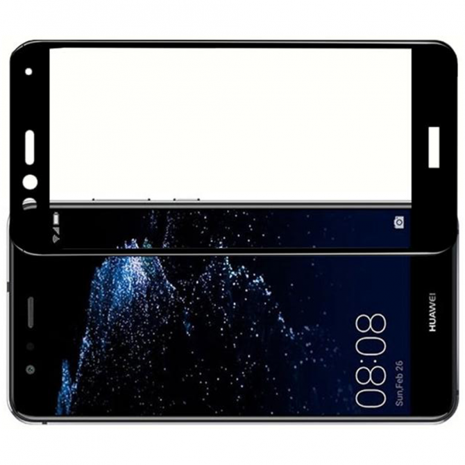 Защитное стекло для HUAWEI P10 Lite (0.3 мм, 2.5D, с чёрным Silk Screen покрытием)-2