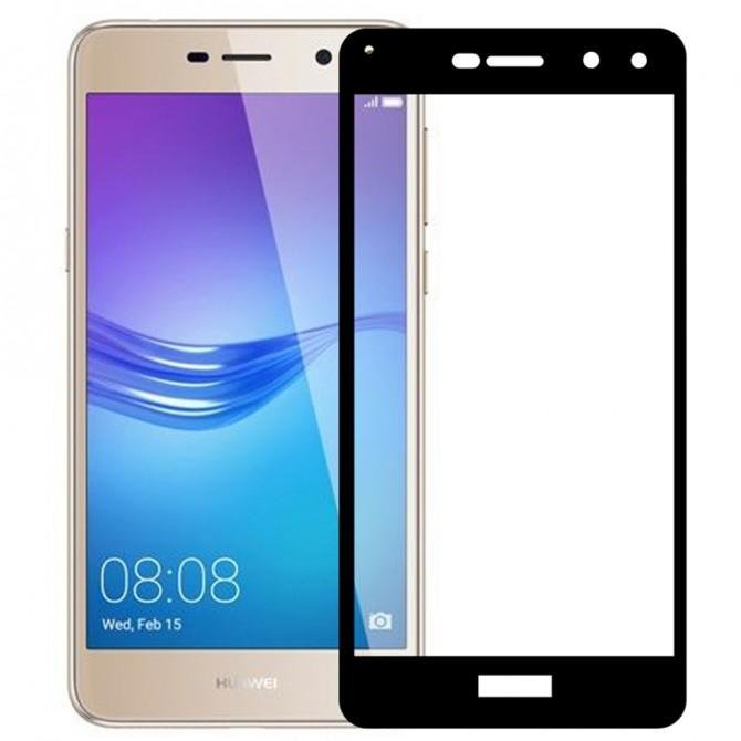 Защитное стекло для HUAWEI Y5 2017 (0.3 мм, 2.5D, с чёрным Silk Screen покрытием)