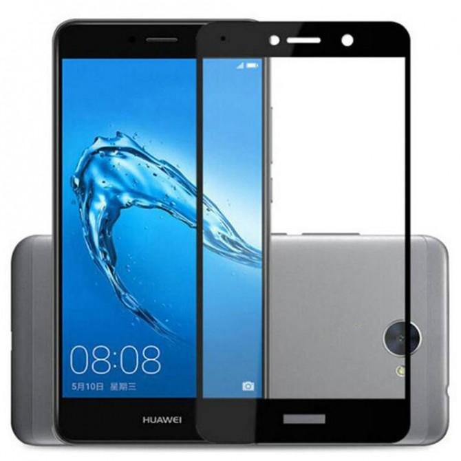 Захисне скло для HUAWEI Y7 2017 (0.3 мм, 2.5D, з чорним Silk Screen покриттям)