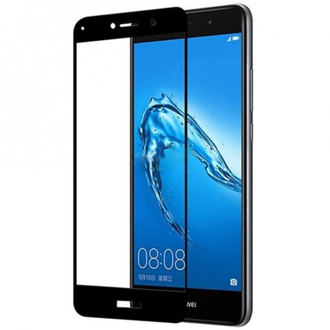 Захисне скло для HUAWEI Y7 2017 (0.3 мм, 2.5D, з чорним Silk Screen покриттям)-1