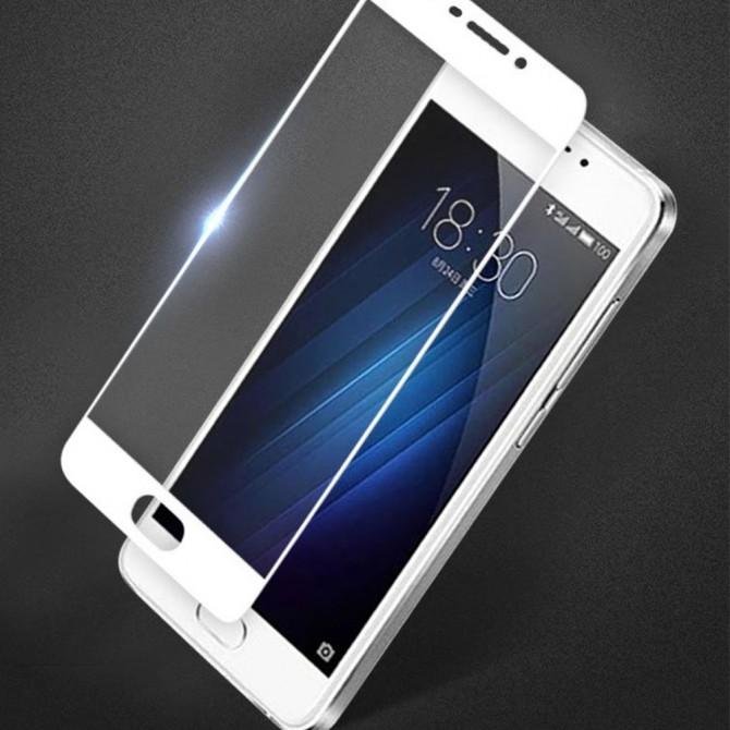 Захисне скло для MEIZU M3 Max (0.3 мм, 2.5D, з білим Silk Screen покриттям)-2