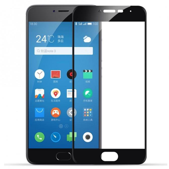 Захисне скло для MEIZU M3/M3 mini (0.3 мм, 2.5D, з чорним Silk Screen покриттям)-1