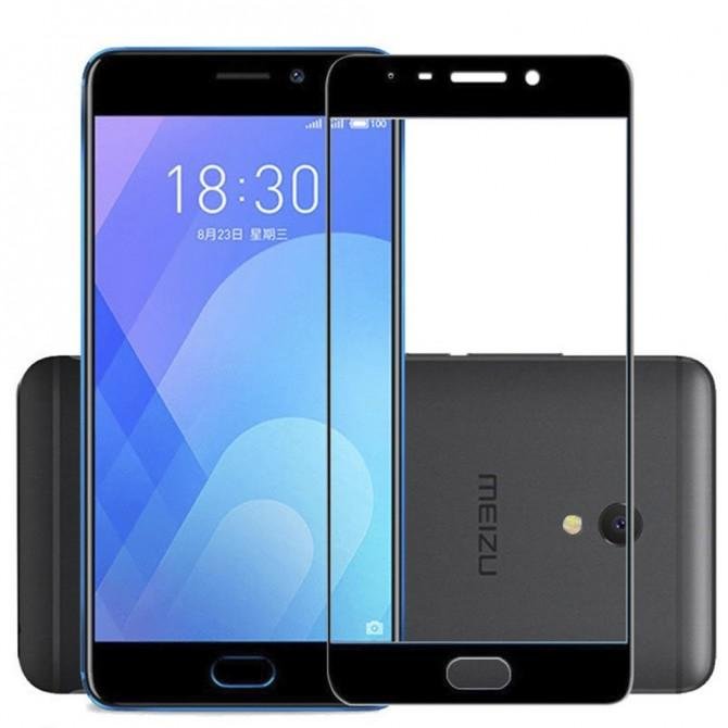 Захисне скло для MEIZU M5 Note (0.3 мм, 2.5D, з чорним Silk Screen покриттям)