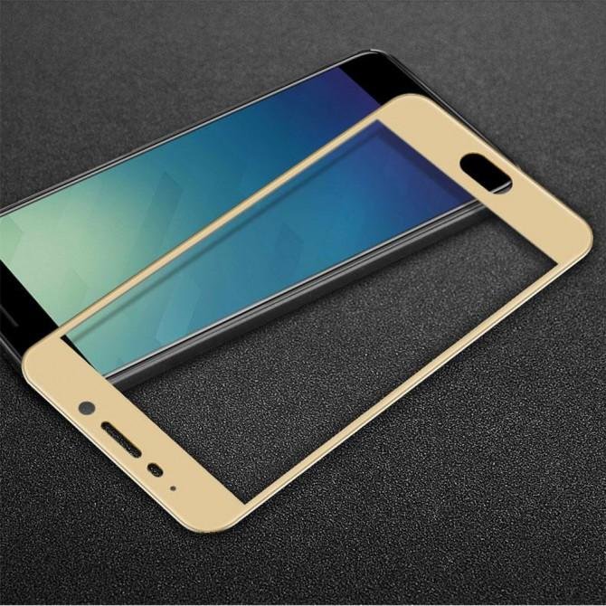 Защитное стекло для MEIZU M6 Note (0.3 мм, 2.5D, с золотистым Silk Screen покрытием)-2