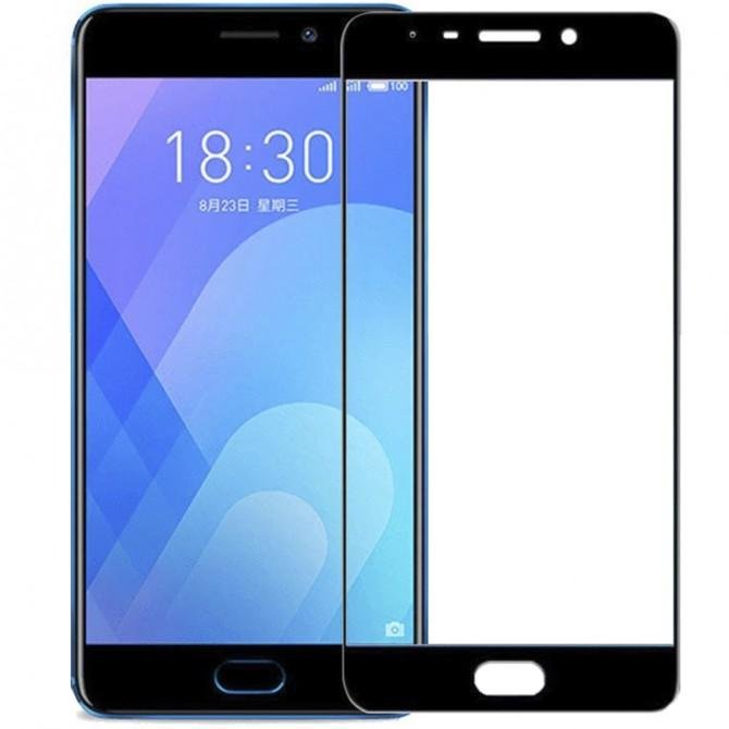 Защитное стекло для MEIZU M6 Note (0.3 мм, 2.5D, с чёрным Silk Screen покрытием)-1