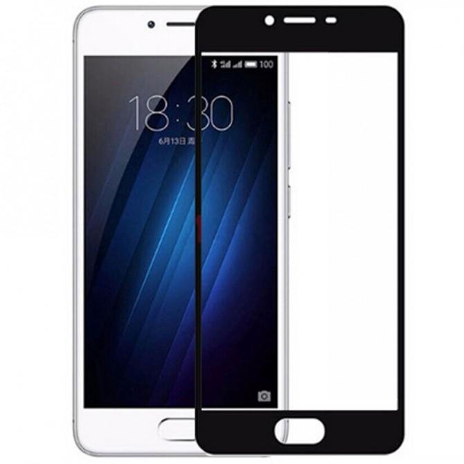 Защитное стекло для MEIZU U20 (0.3 мм, 2.5D, с чёрным Silk Screen покрытием)