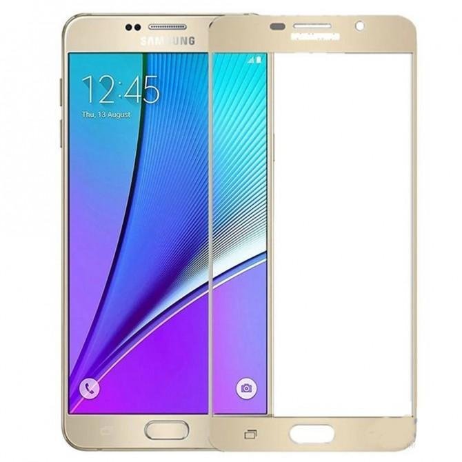 Захисне скло для SAMSUNG A310 Galaxy A3 (2016) (0.3 мм, 2.5D, із золотистим Silk Screen покриттям)