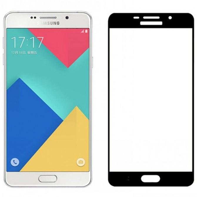 Захисне скло для SAMSUNG A310 Galaxy A3 (2016) (0.3 мм, 2.5D, з чорним Silk Screen покриттям)-1