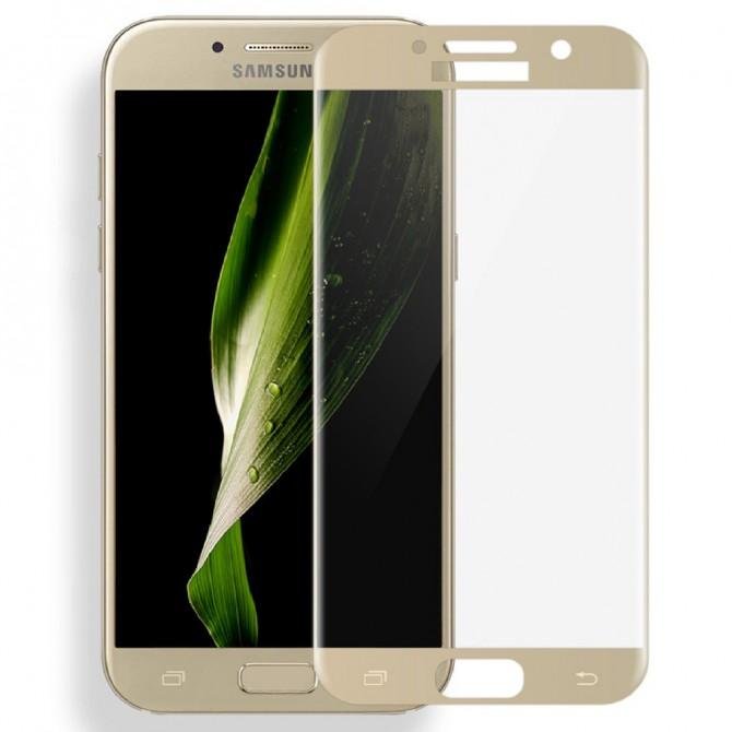 Защитное стекло для SAMSUNG A320 Galaxy A3 (2017) (0.3 мм, 5D золотистое)