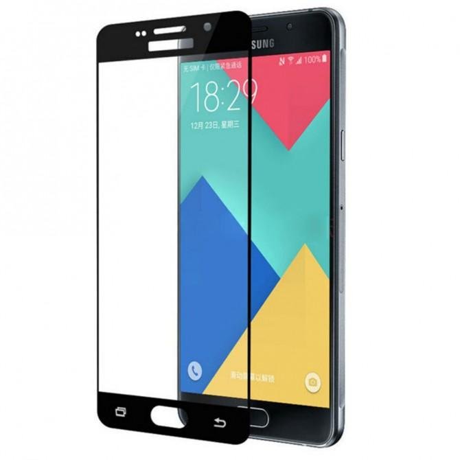 Защитное стекло для SAMSUNG A510 Galaxy A5 (2016) (0.3 мм, 2.5D, с чёрным Silk Screen покрытием)-2