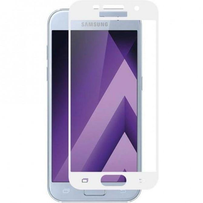 Захисне скло для SAMSUNG A720 Galaxy A7 (2017) (0.3 мм, 5D Біле)