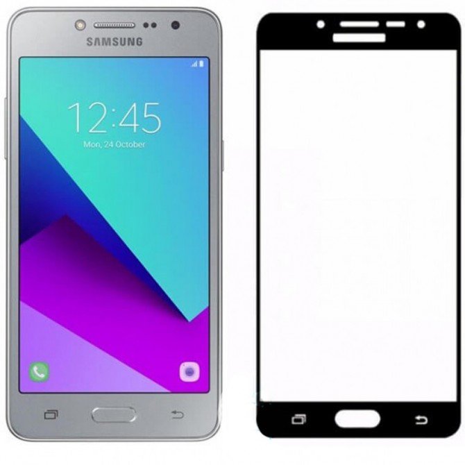 Защитное стекло для SAMSUNG G532F Galaxy J2 Prime (0.3 мм, 2.5D, с чёрным Silk Screen покрытием)