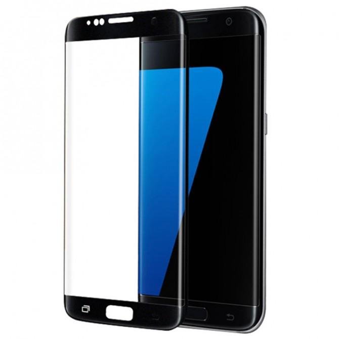 Захисне скло для SAMSUNG G925 Galaxy S6 Edge (0.3 мм, 3D чорне)-1