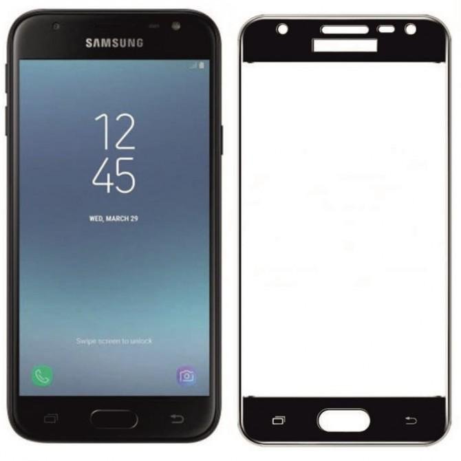 Защитное стекло для SAMSUNG J330 Galaxy J3 (2017) (0.3 мм, 2.5D, с чёрным Silk Screen покрытием)