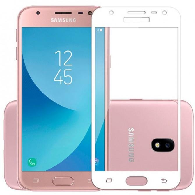 Защитное стекло для SAMSUNG J330 Galaxy J3 (2017) (0.3 мм, 5D белое)
