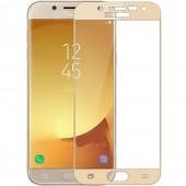 Защитное стекло для SAMSUNG J330 Galaxy J3 (2017) (0.3 мм, 5D золотистое)