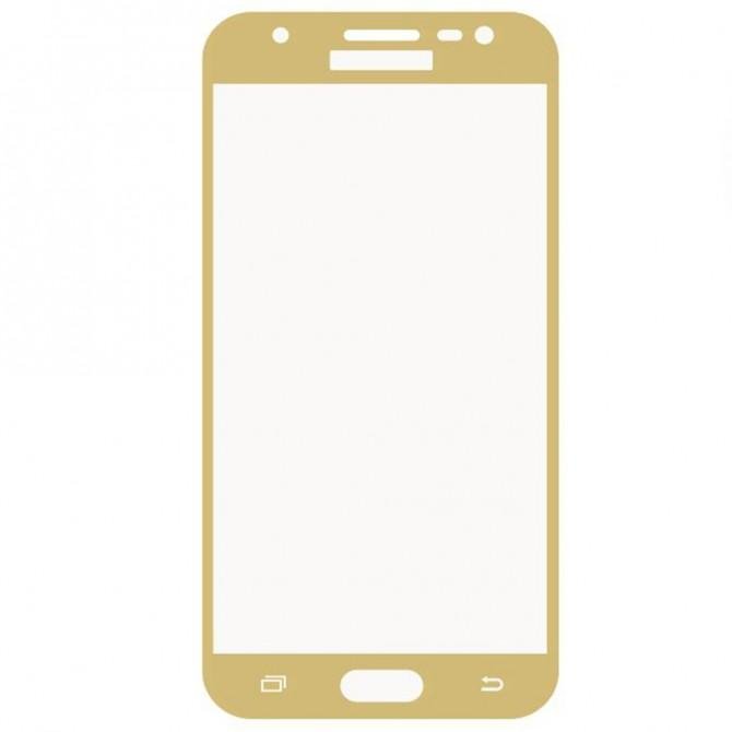 Захисне скло для SAMSUNG J330 Galaxy J3 (2017) (0.3 мм, 5D золотисте)-2