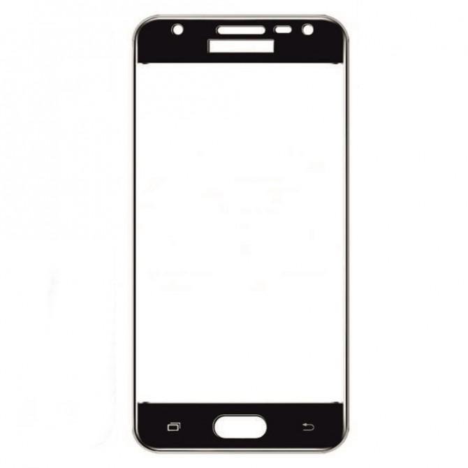 Защитное стекло для SAMSUNG J330 Galaxy J3 (2017) (0.3 мм, 5D чёрное)-1